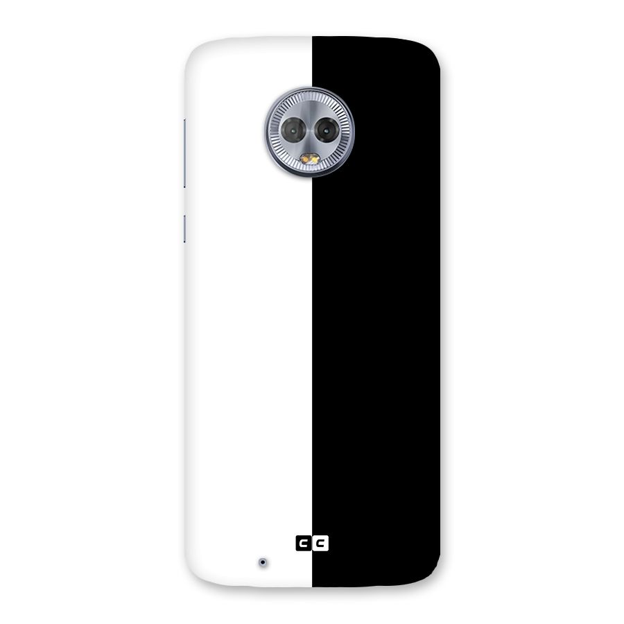 Simple Black White Back Case for Moto G6