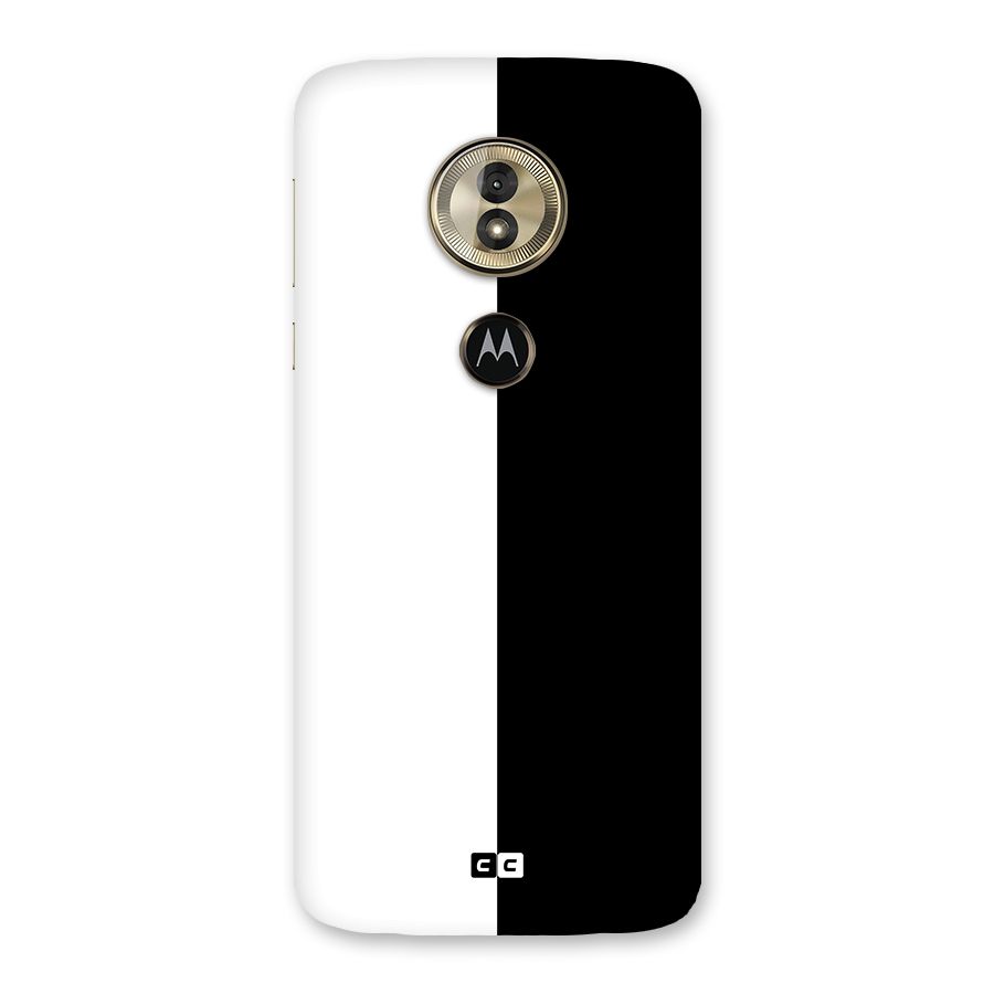 Simple Black White Back Case for Moto G6 Play