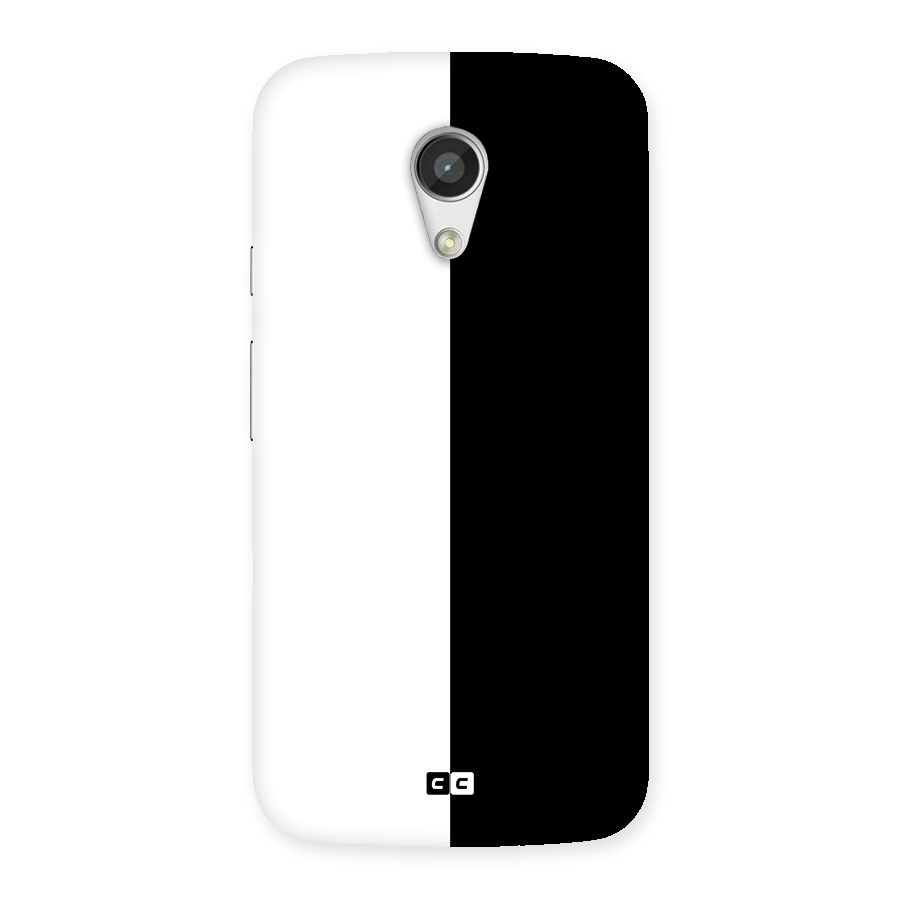 Simple Black White Back Case for Moto G 2nd Gen