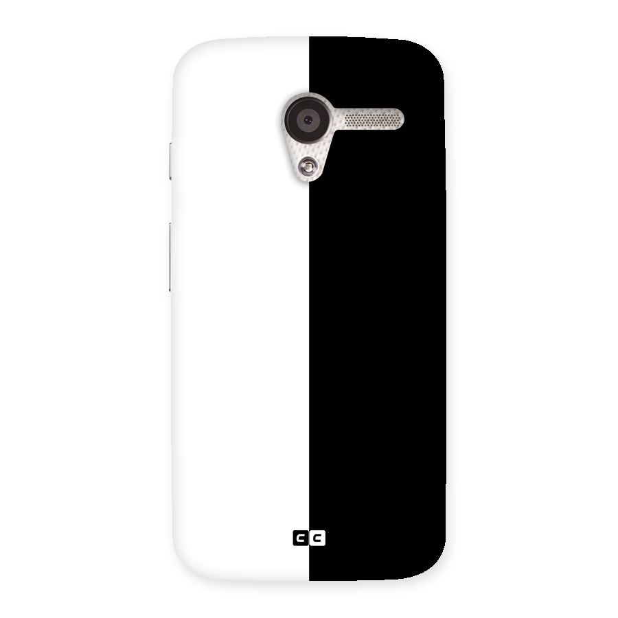 Simple Black White Back Case for Moto X