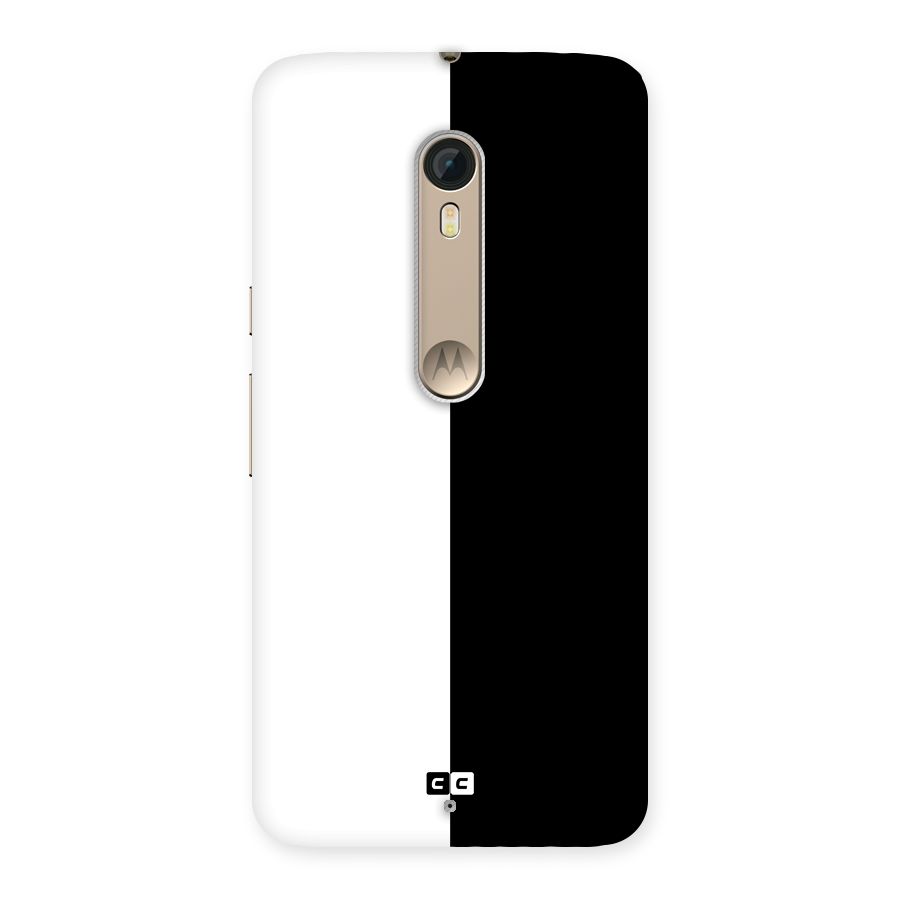 Simple Black White Back Case for Motorola Moto X Style