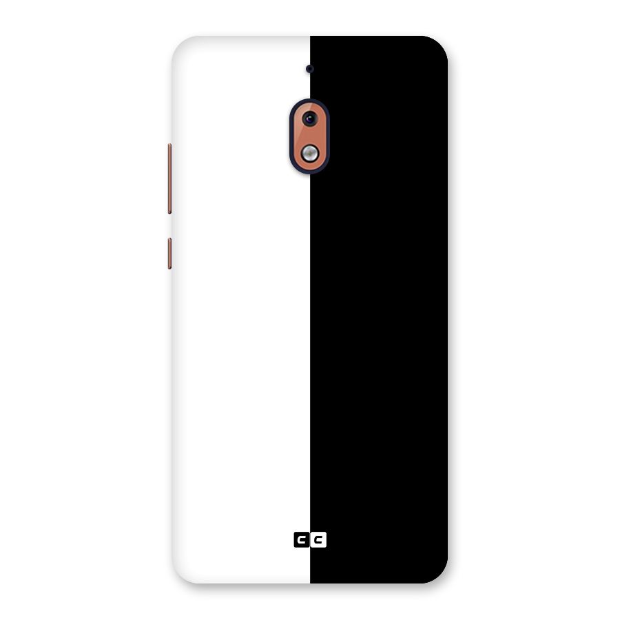 Simple Black White Back Case for Nokia 2.1
