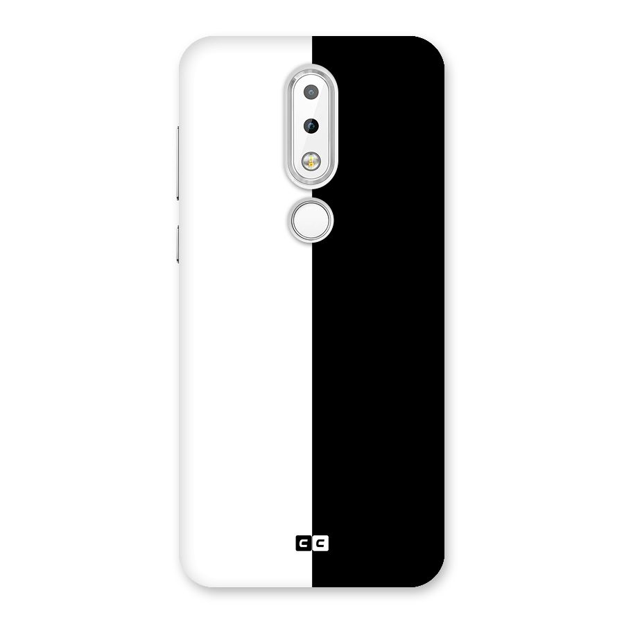 Simple Black White Back Case for Nokia 6.1 Plus