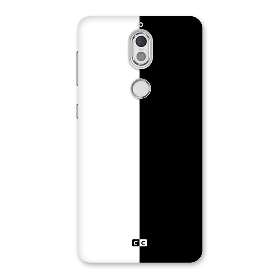 Simple Black White Back Case for Nokia 7