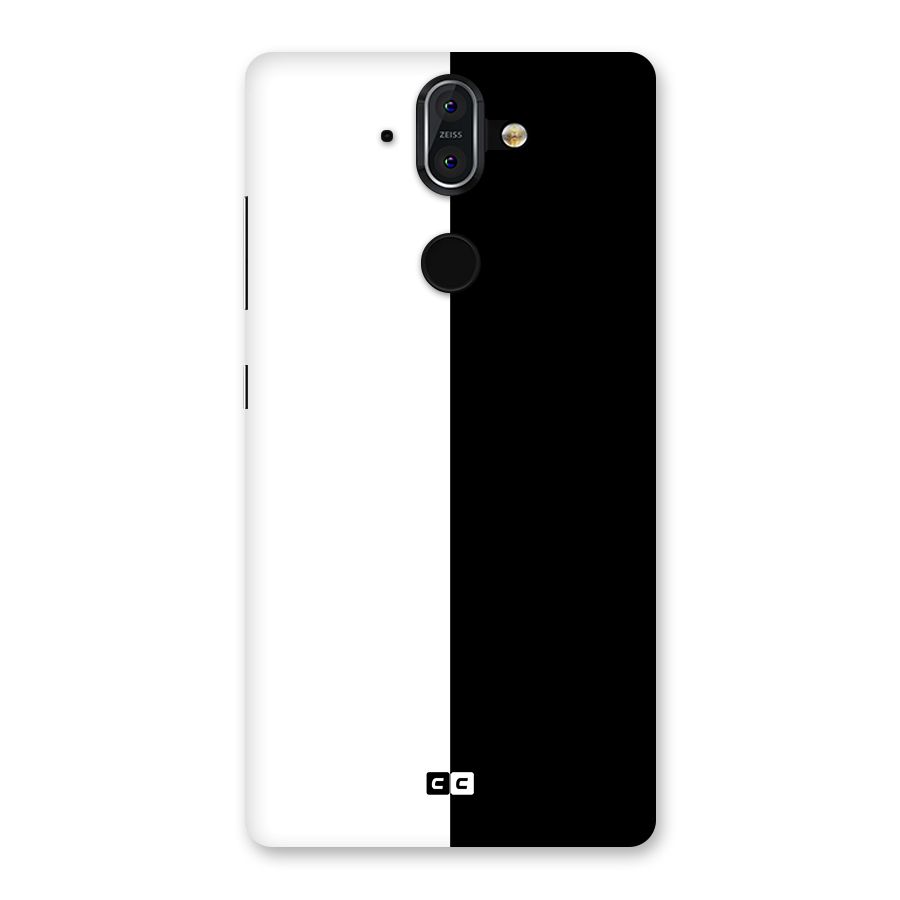 Simple Black White Back Case for Nokia 8 Sirocco