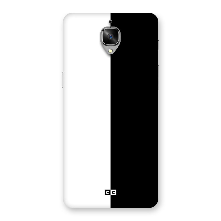 Simple Black White Back Case for OnePlus 3