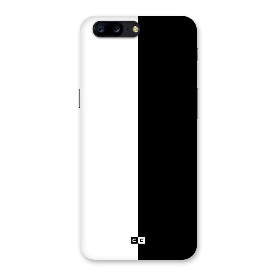 Simple Black White Back Case for OnePlus 5