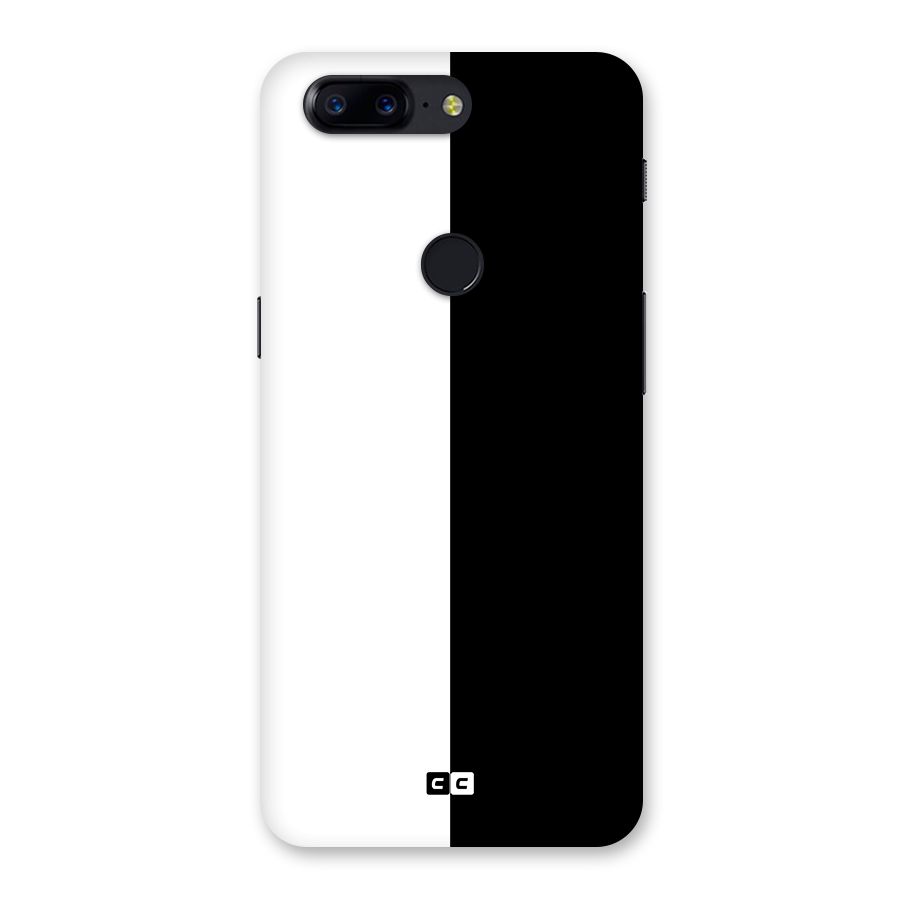 Simple Black White Back Case for OnePlus 5T