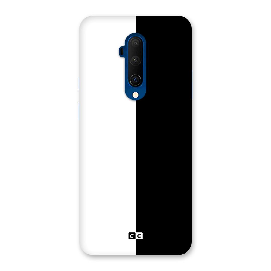 Simple Black White Back Case for OnePlus 7T Pro