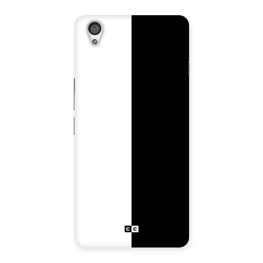 Simple Black White Back Case for OnePlus X