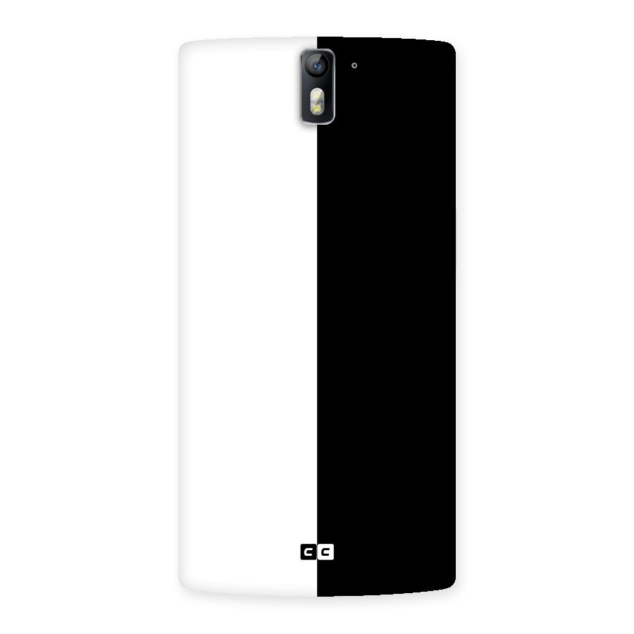Simple Black White Back Case for One Plus One