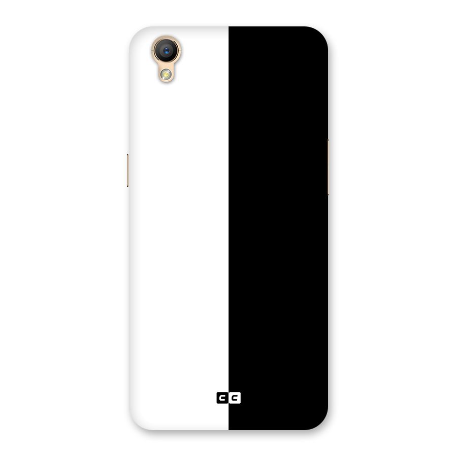 Simple Black White Back Case for Oppo A37