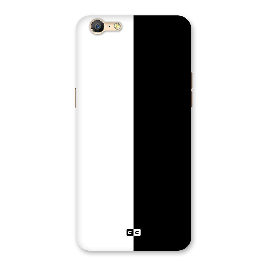 Simple Black White Back Case for Oppo A39