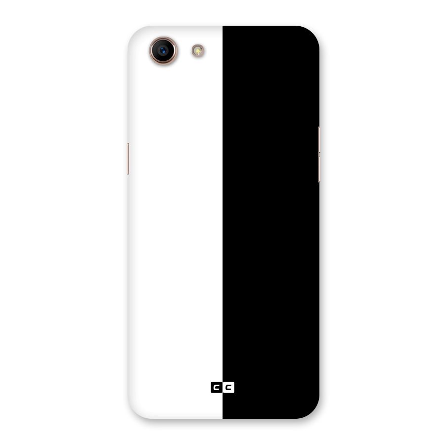 Simple Black White Back Case for Oppo A83 (2018)