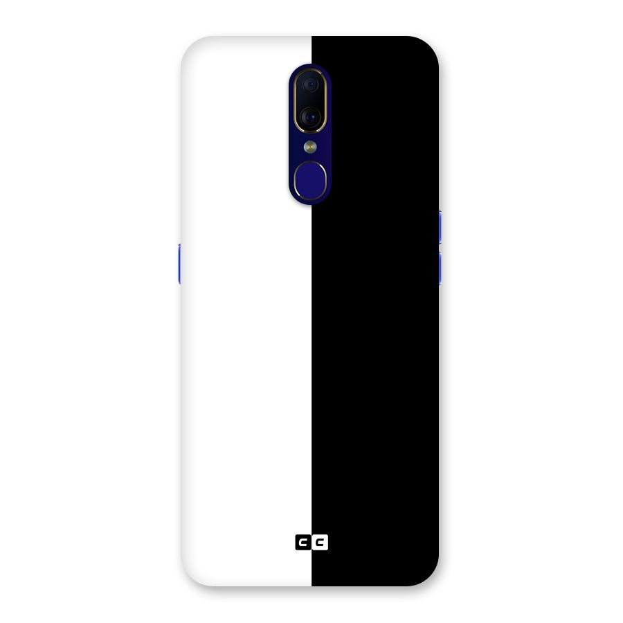 Simple Black White Back Case for Oppo A9
