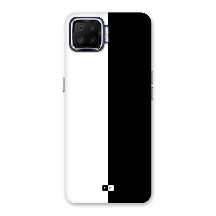 Simple Black White Back Case for Oppo F17