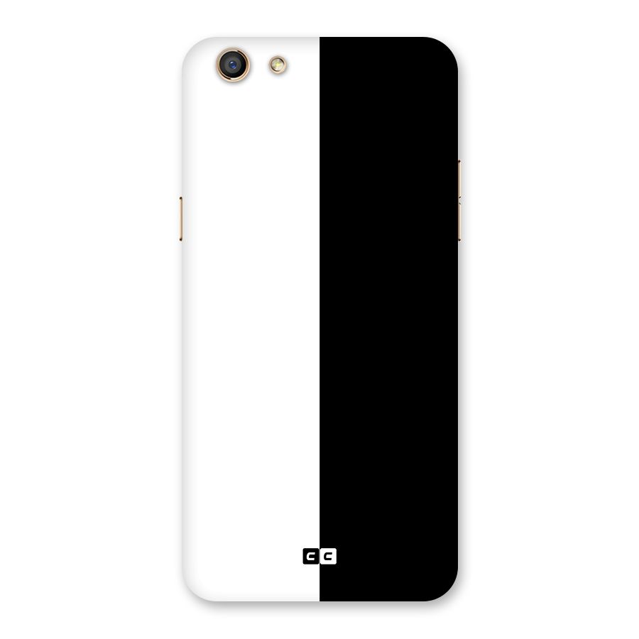 Simple Black White Back Case for Oppo F3