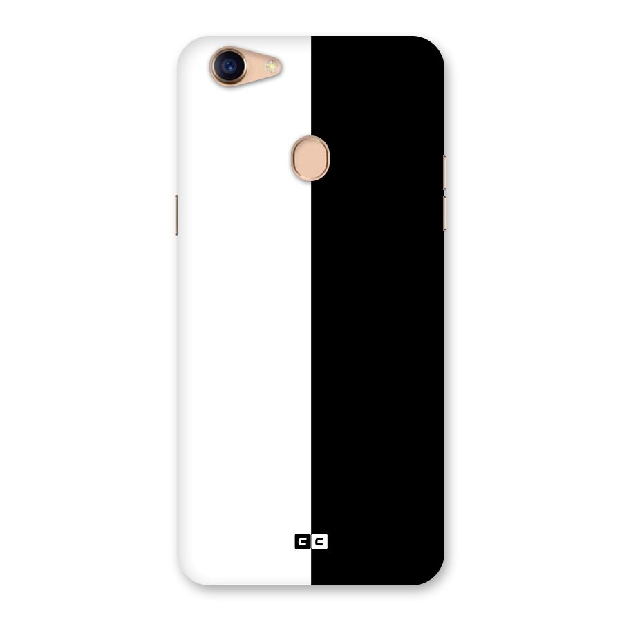 Simple Black White Back Case for Oppo F5