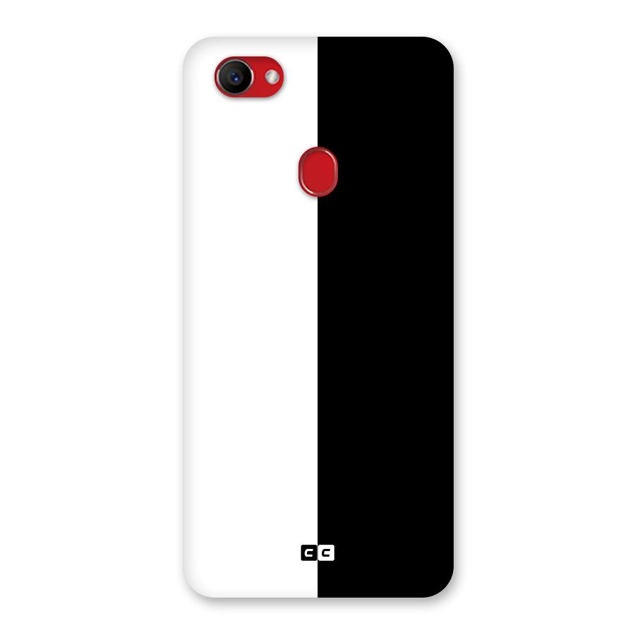 Simple Black White Back Case for Oppo F7