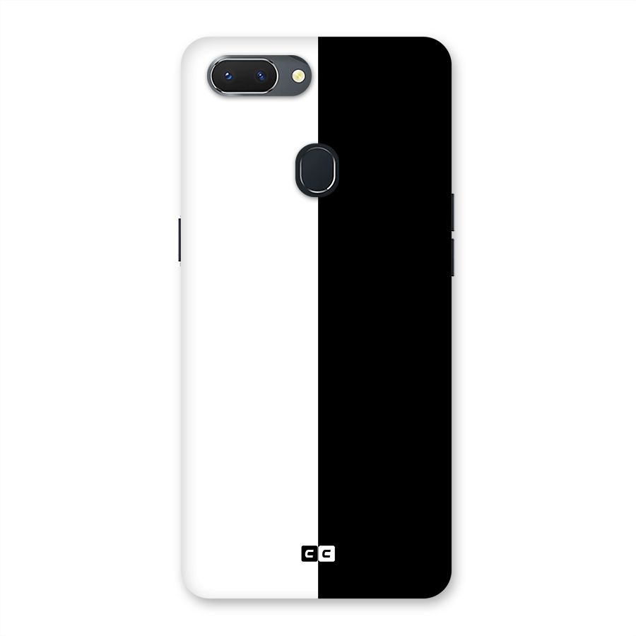 Simple Black White Back Case for Oppo Realme 2