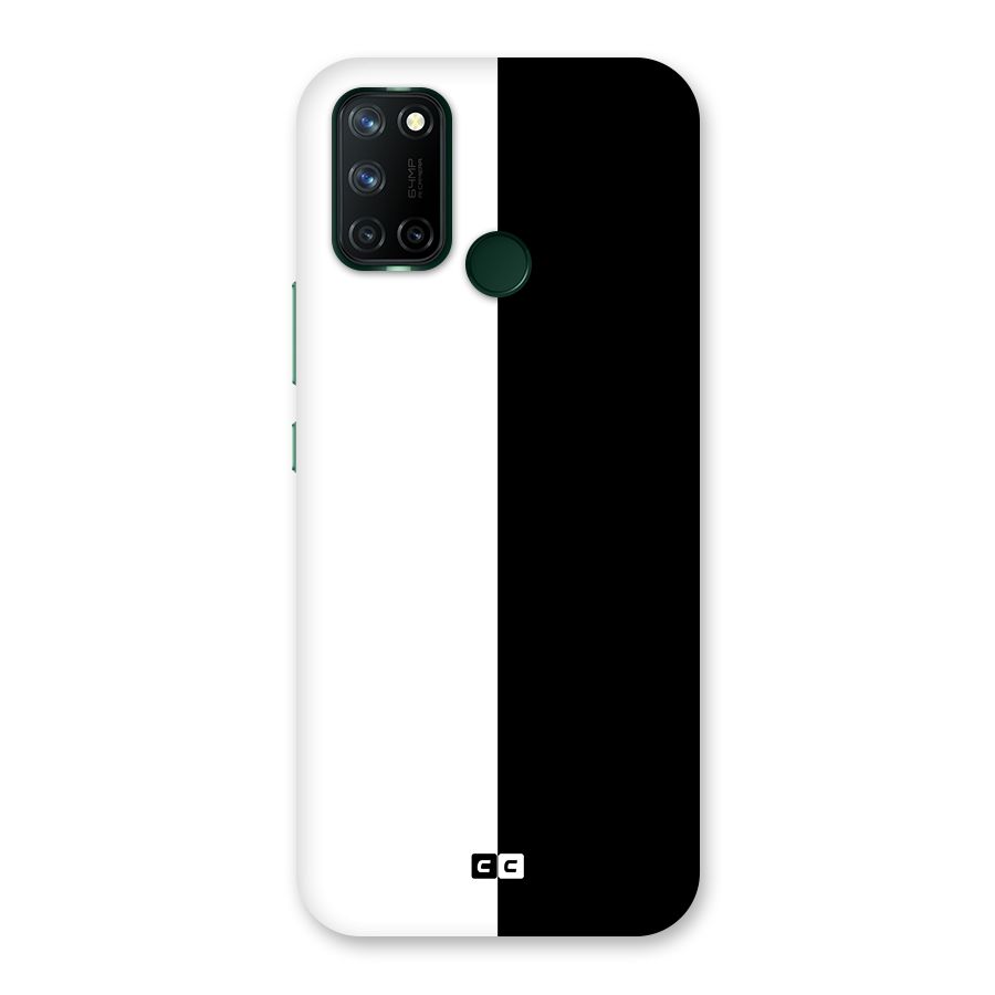 Simple Black White Back Case for Realme 7i