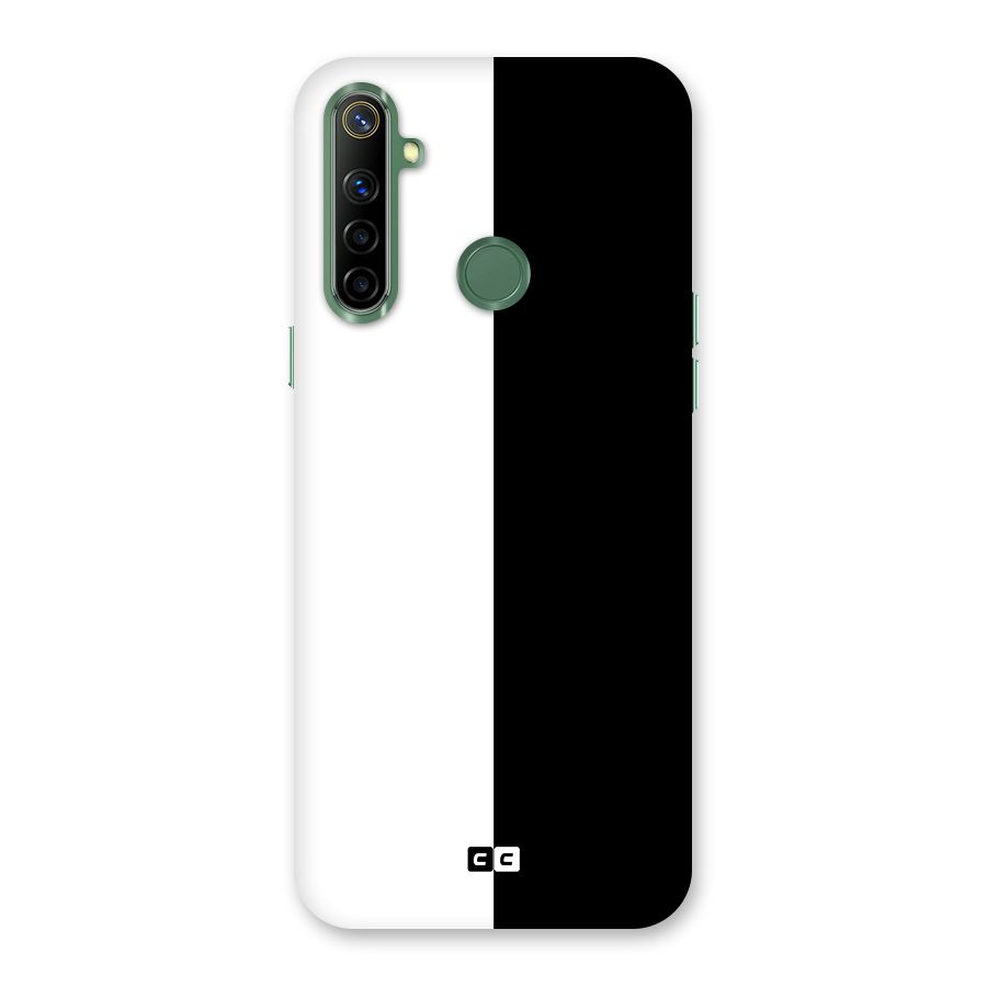 Simple Black White Back Case for Realme Narzo 10