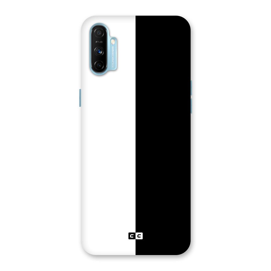 Simple Black White Back Case for Realme Narzo 20A