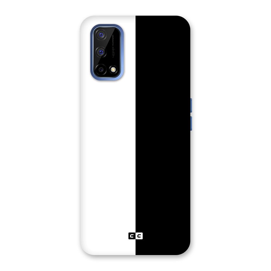 Simple Black White Back Case for Realme Narzo 30 Pro