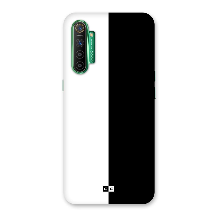Simple Black White Glass Back Case for Realme X2