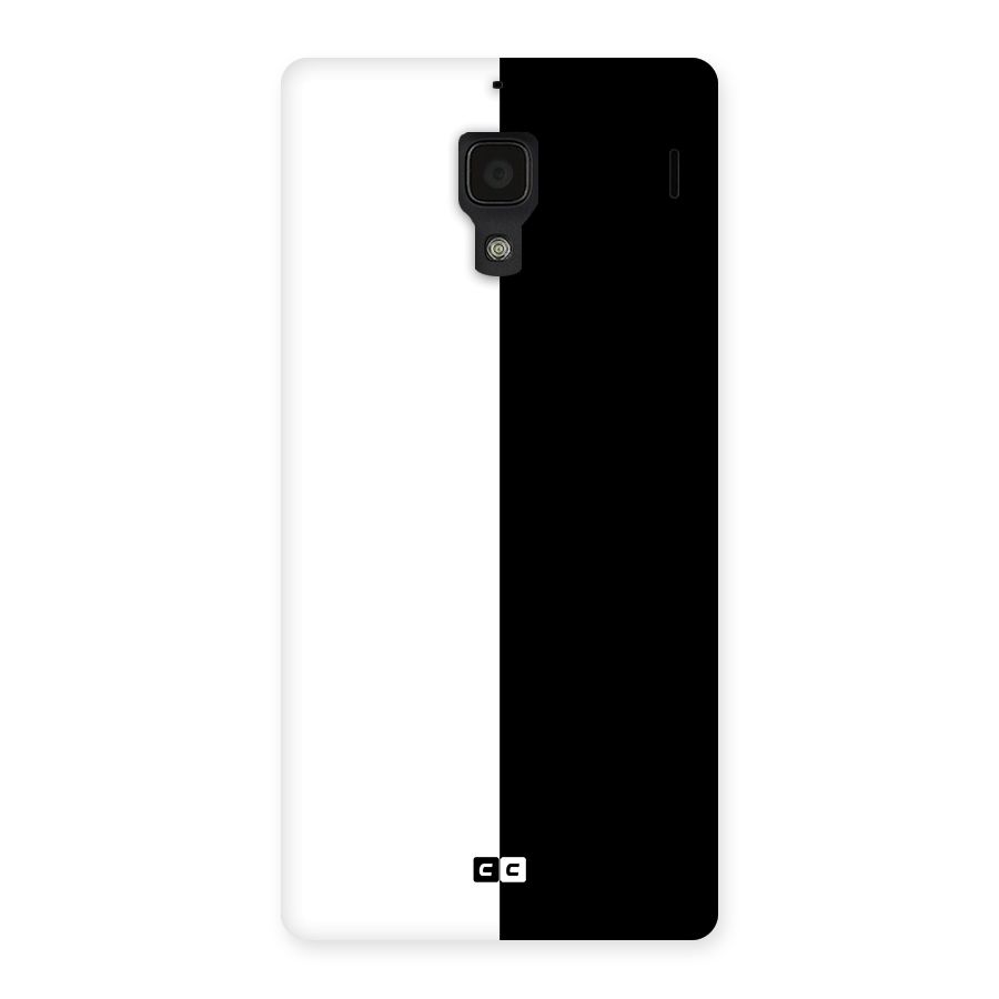 Simple Black White Back Case for Redmi 1S