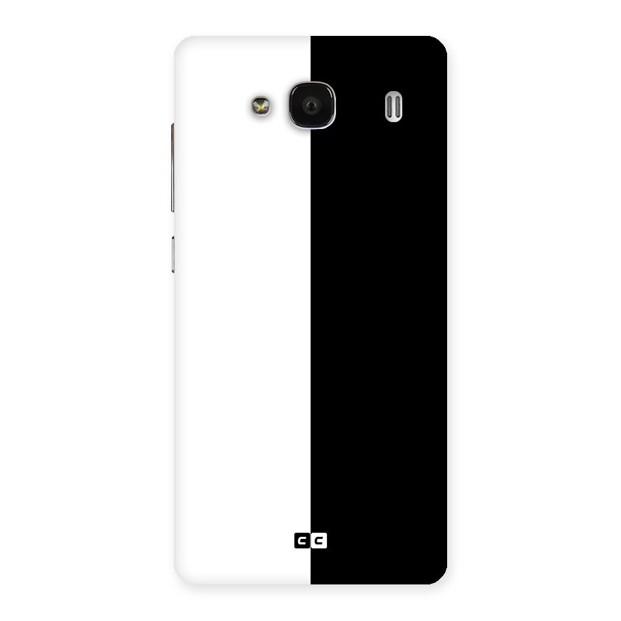Simple Black White Back Case for Redmi 2