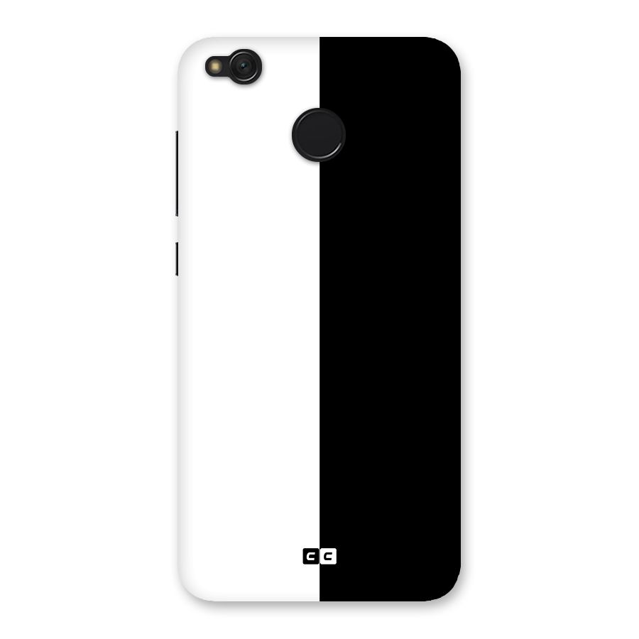 Simple Black White Back Case for Redmi 4