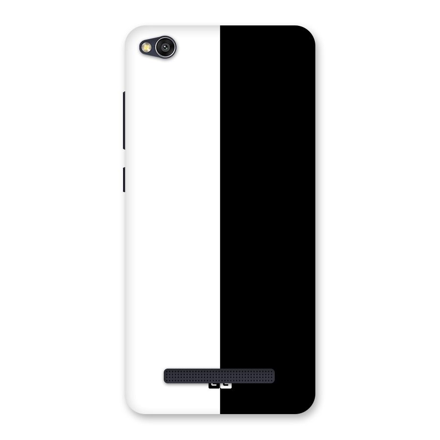 Simple Black White Back Case for Redmi 4A