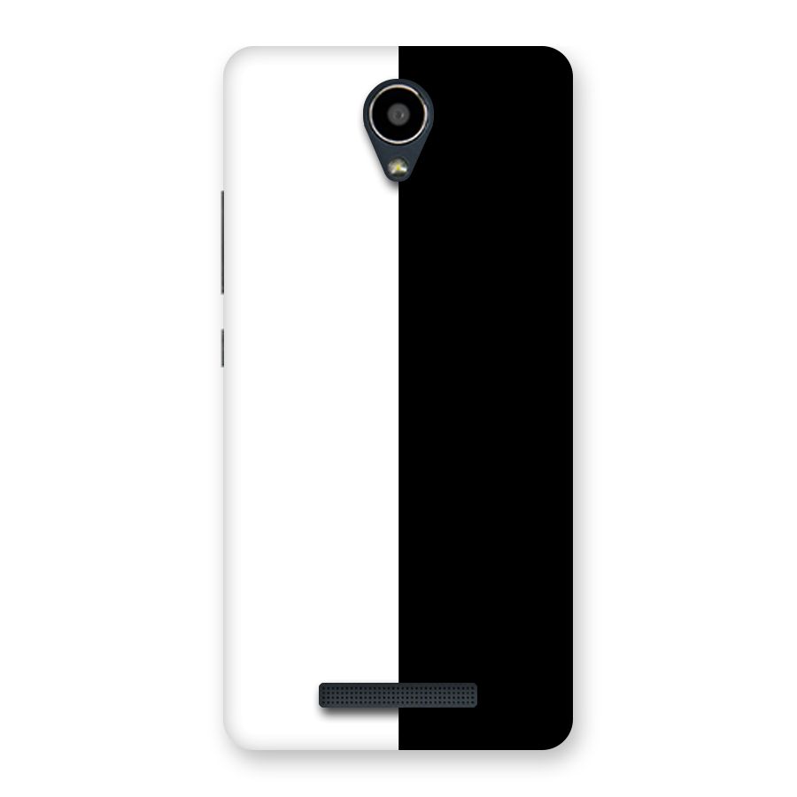 Simple Black White Back Case for Redmi Note 2