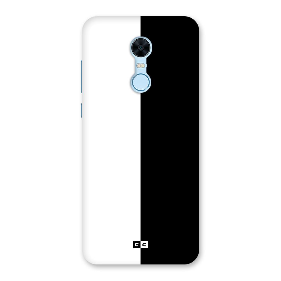 Simple Black White Back Case for Redmi Note 5