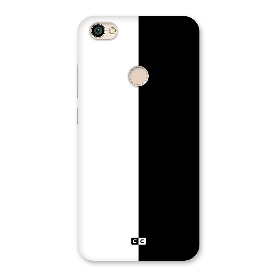 Simple Black White Back Case for Redmi Y1 2017