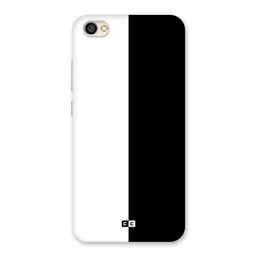 Simple Black White Back Case for Redmi Y1 Lite