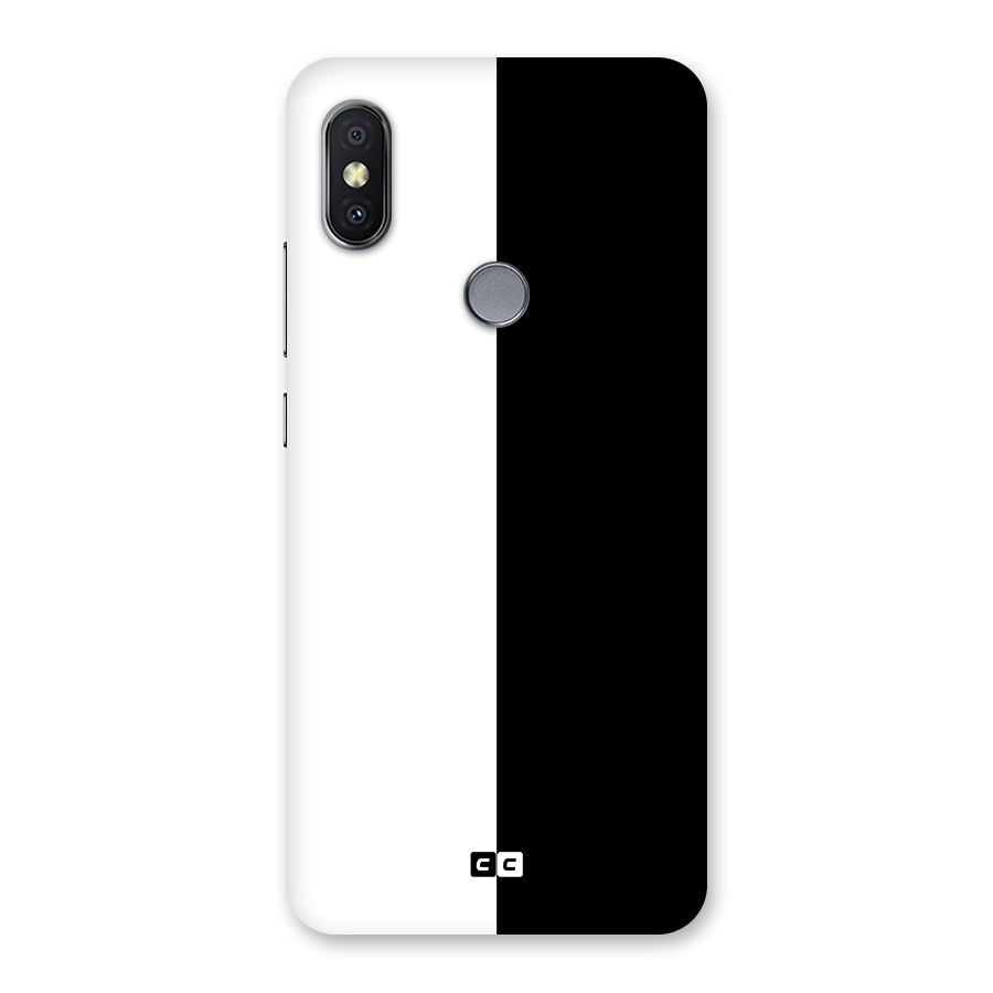 Simple Black White Back Case for Redmi Y2