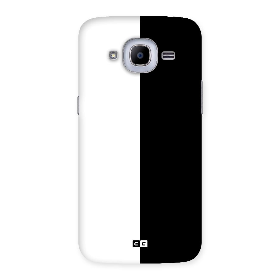 Simple Black White Back Case for Samsung Galaxy J2 2016
