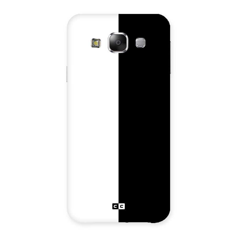Simple Black White Back Case for Samsung Galaxy E5