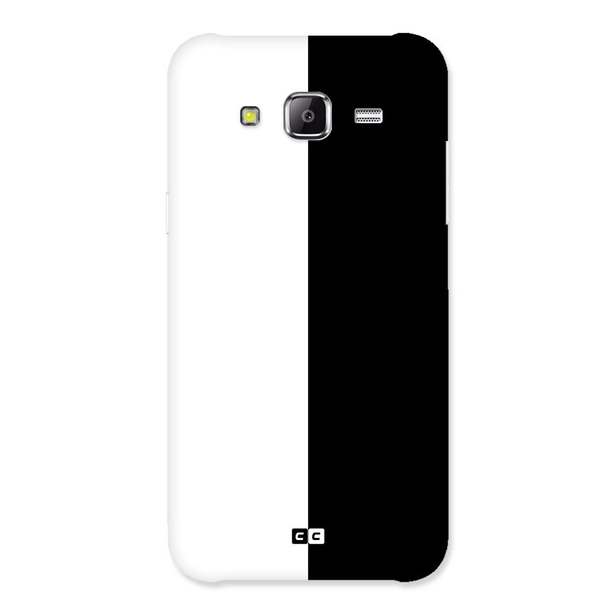Simple Black White Back Case for Samsung Galaxy J2 Prime