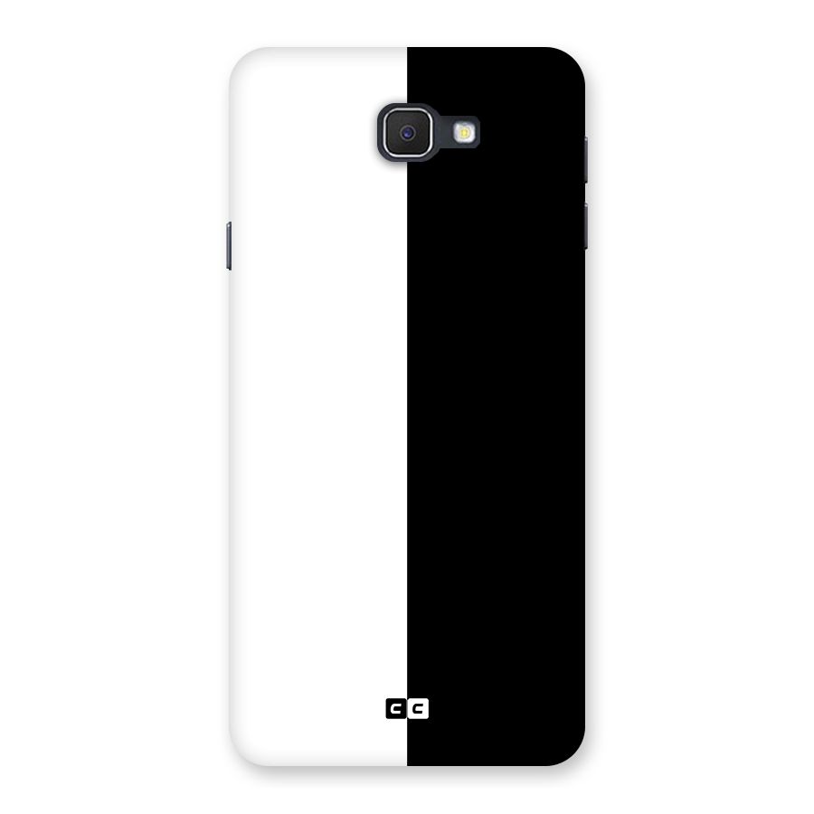 Simple Black White Back Case for Samsung Galaxy J7 Prime