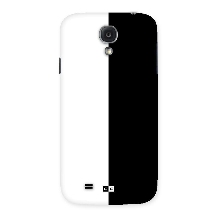 Simple Black White Back Case for Samsung Galaxy S4