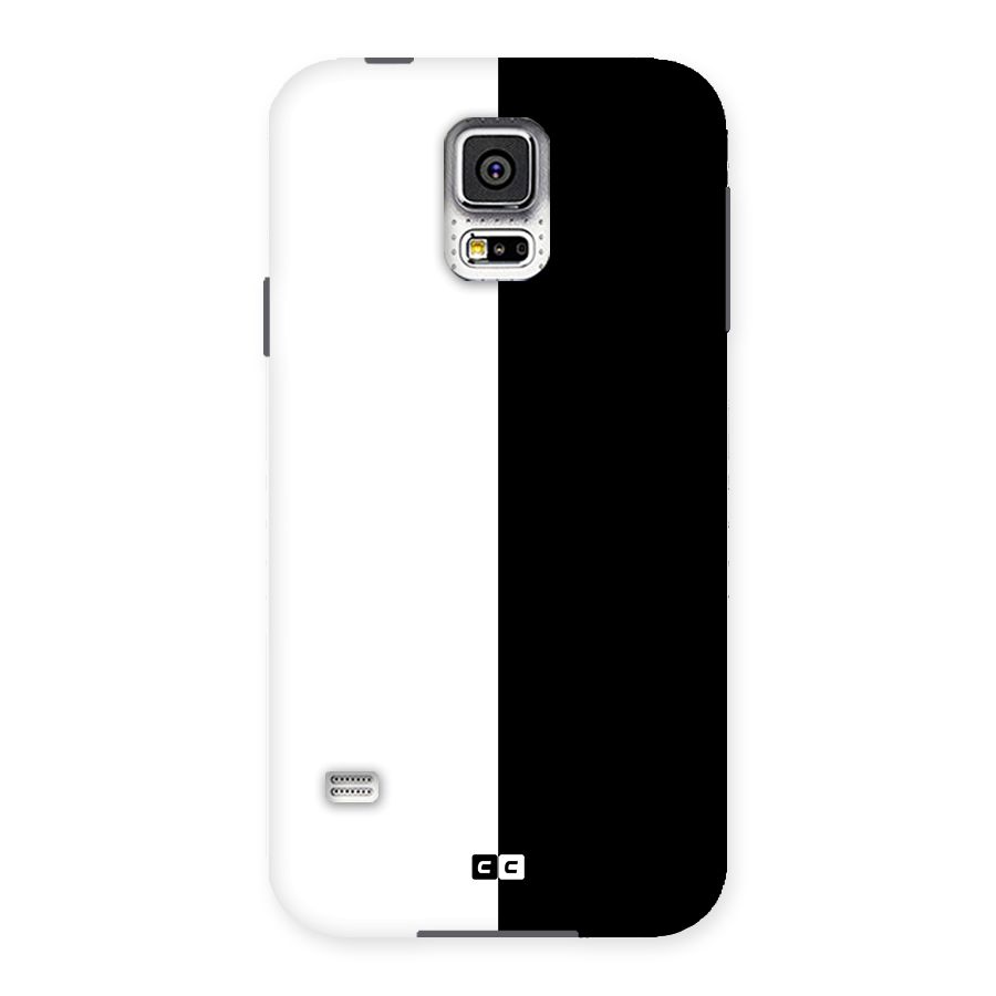 Simple Black White Back Case for Samsung Galaxy S5