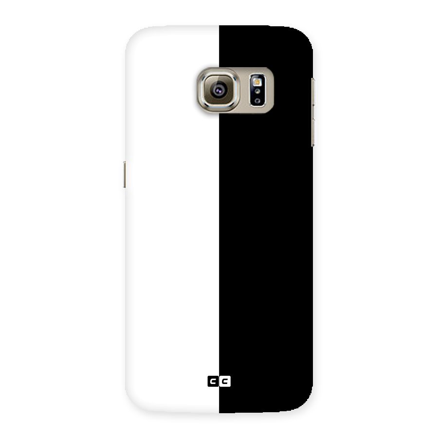 Simple Black White Back Case for Samsung Galaxy S6 Edge