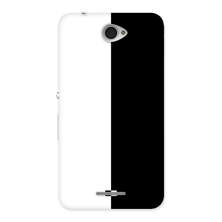 Simple Black White Back Case for Sony Xperia E4