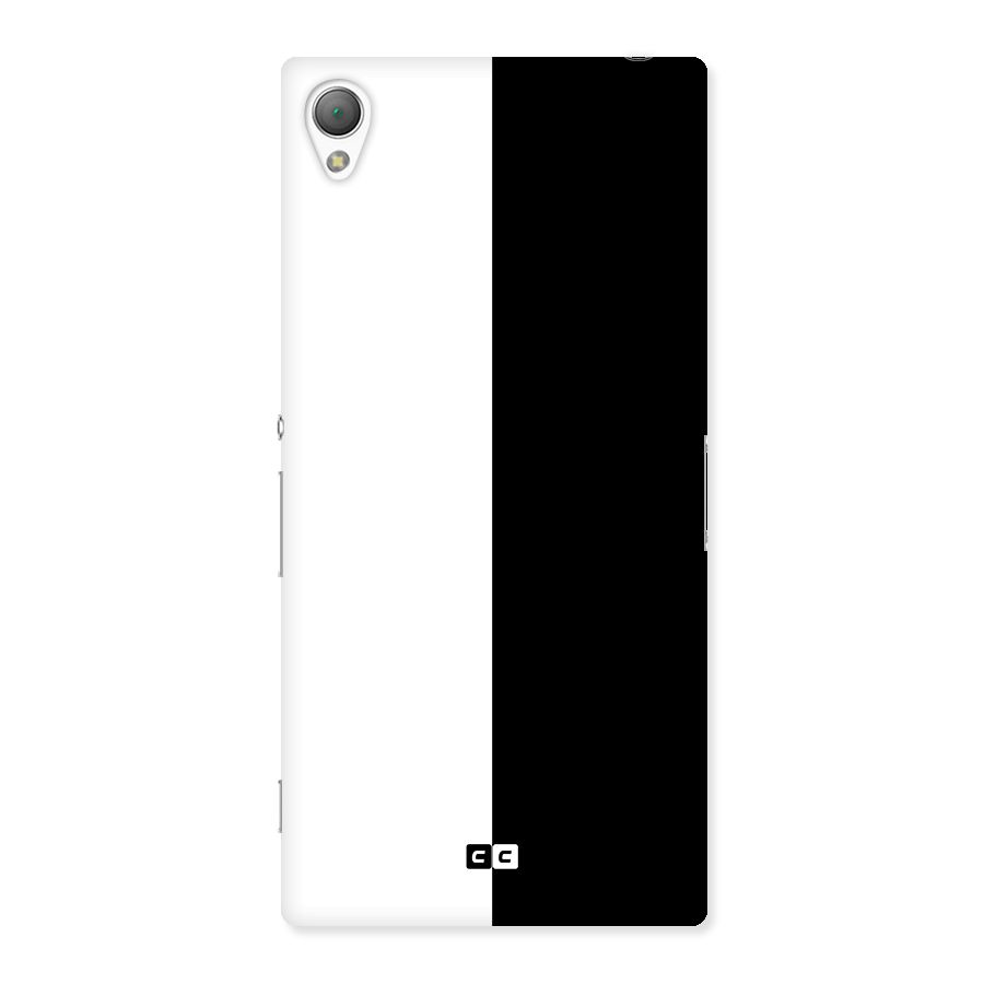 Simple Black White Back Case for Sony Xperia Z3