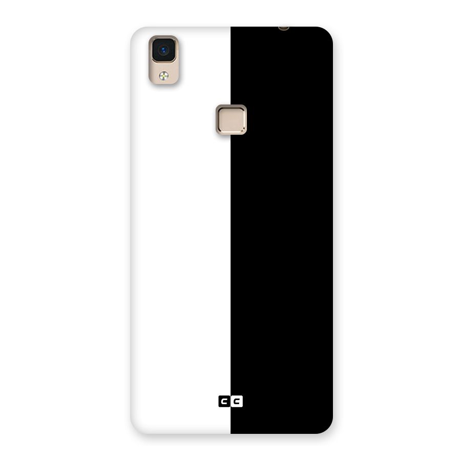 Simple Black White Back Case for V3 Max