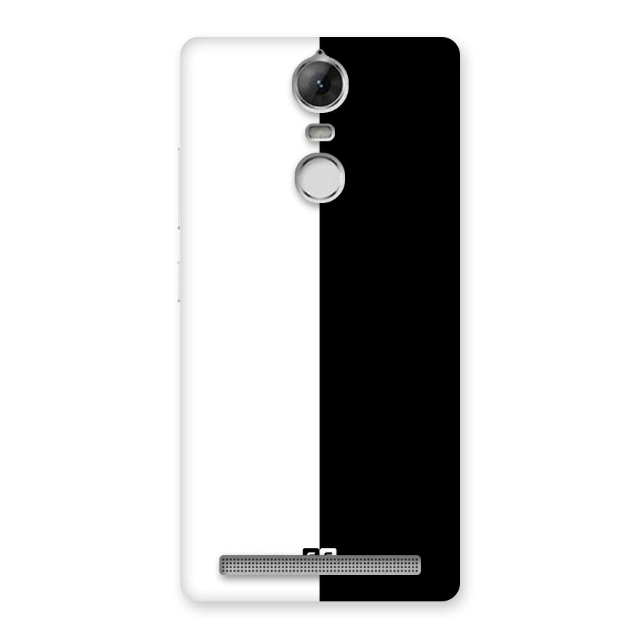 Simple Black White Back Case for Vibe K5 Note