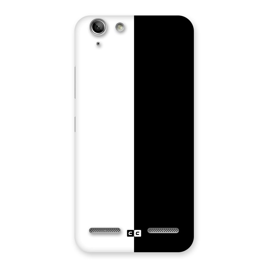 Simple Black White Back Case for Vibe K5 Plus
